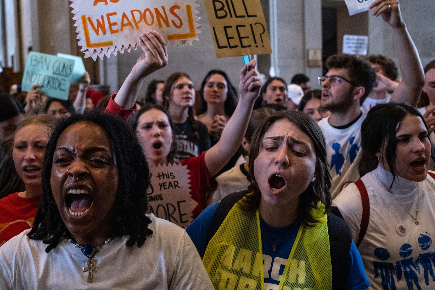 Tennessee teachers, youth lead gun control protest amid expulsion vote