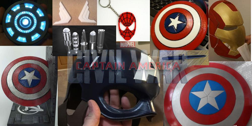 Weekly Roundup: Ten 3D Printable Things - Captain America: Civil War - 3DPrint.com | Additive Manufacturing Business