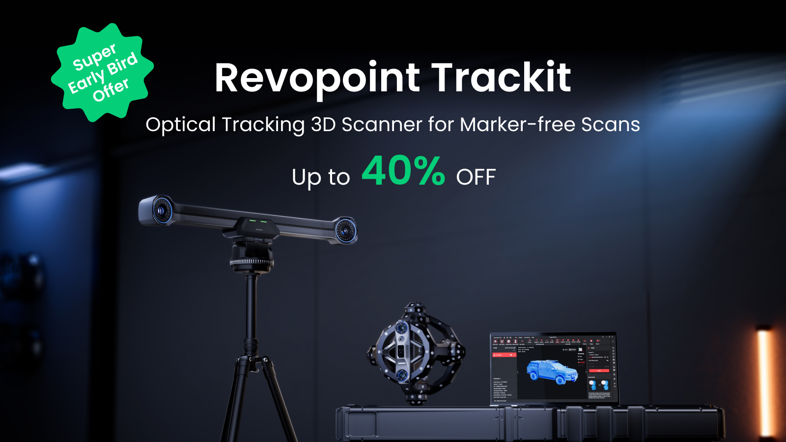 Revopoint Trackit Launches on Kickstarter with Marker-Free 3D Scanning - 3D Printing