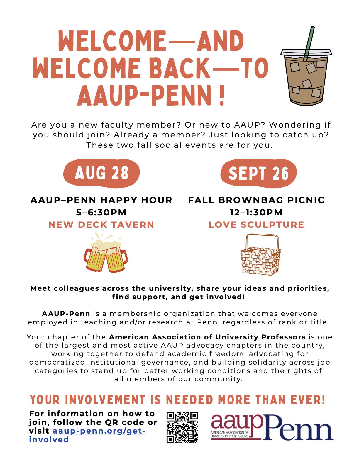 AAUP-Penn Fall Welcome Events | AAUP–Penn