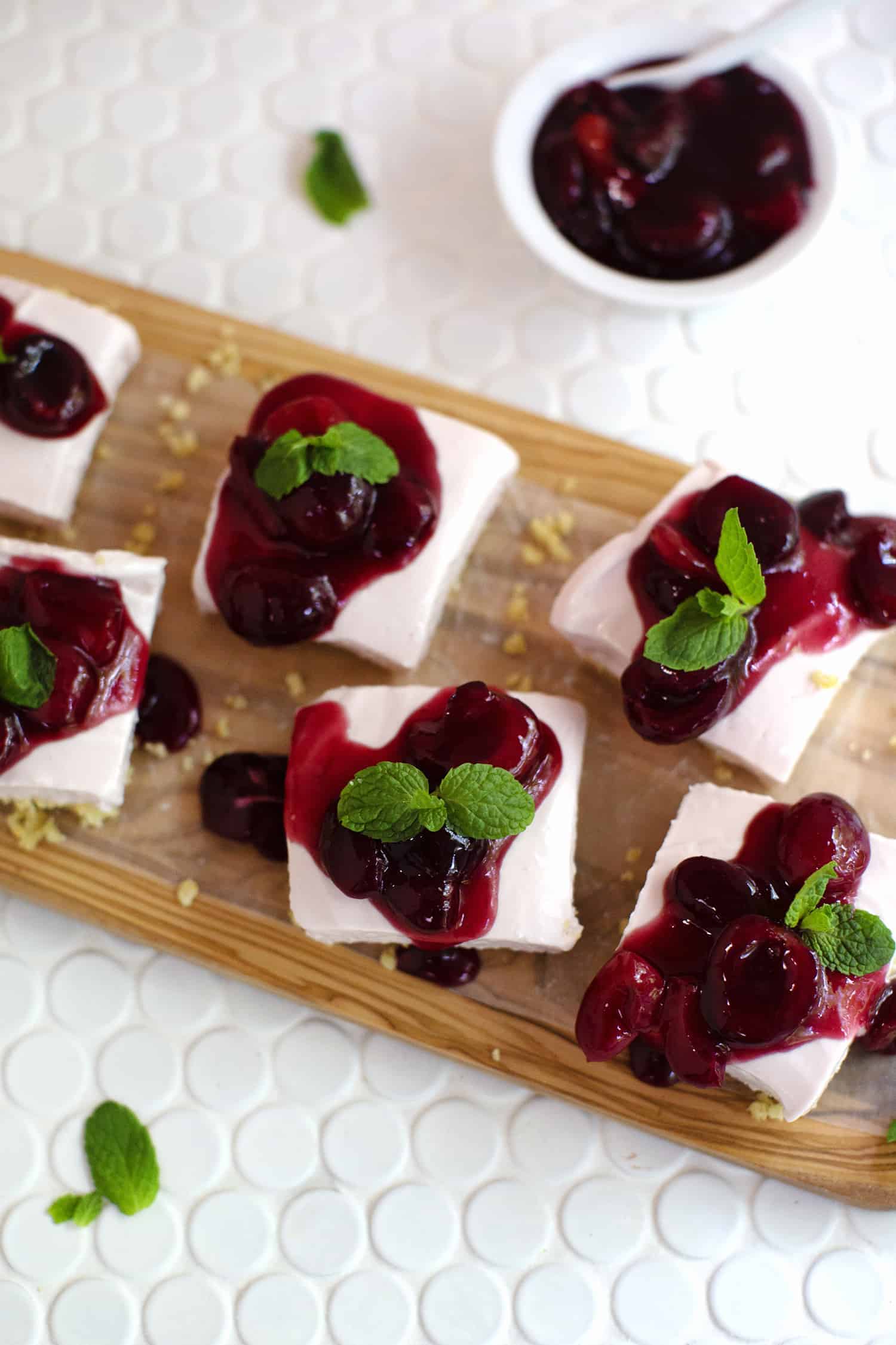 Easy No-Bake Cherry Cheesecake - A Beautiful Mess