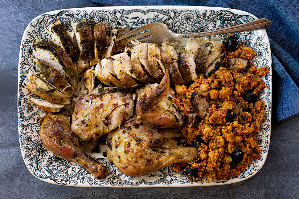 Sunday Roast Chicken with Chickpeas and Couscous | American Libraries Magazine