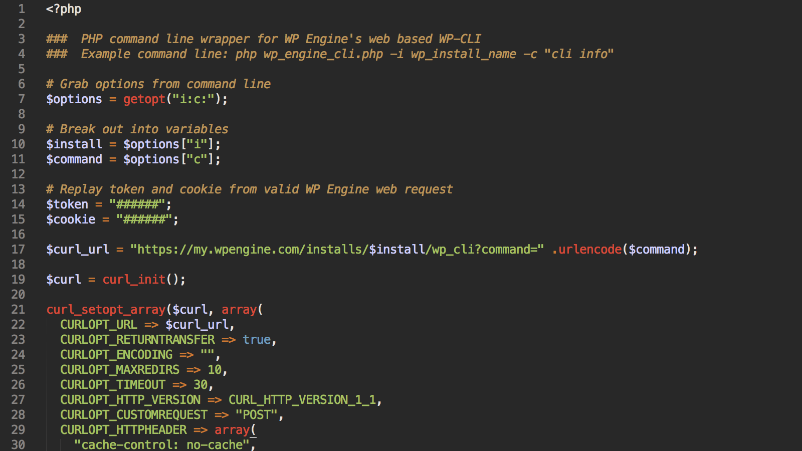 Hacking WP Engine's web based WP-CLI