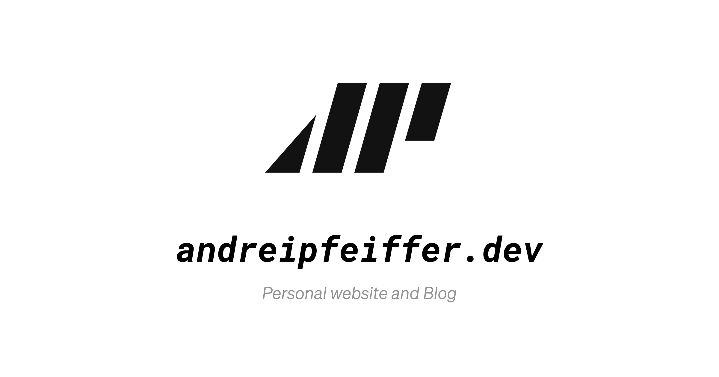 Get in touch: Andrei Pfeiffer, personal website and blog