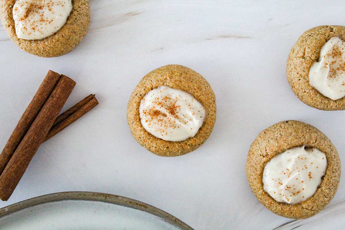 Vegan Gingerbread Thumbprint Cookies (Gluten-Free) - Any Reason Vegans