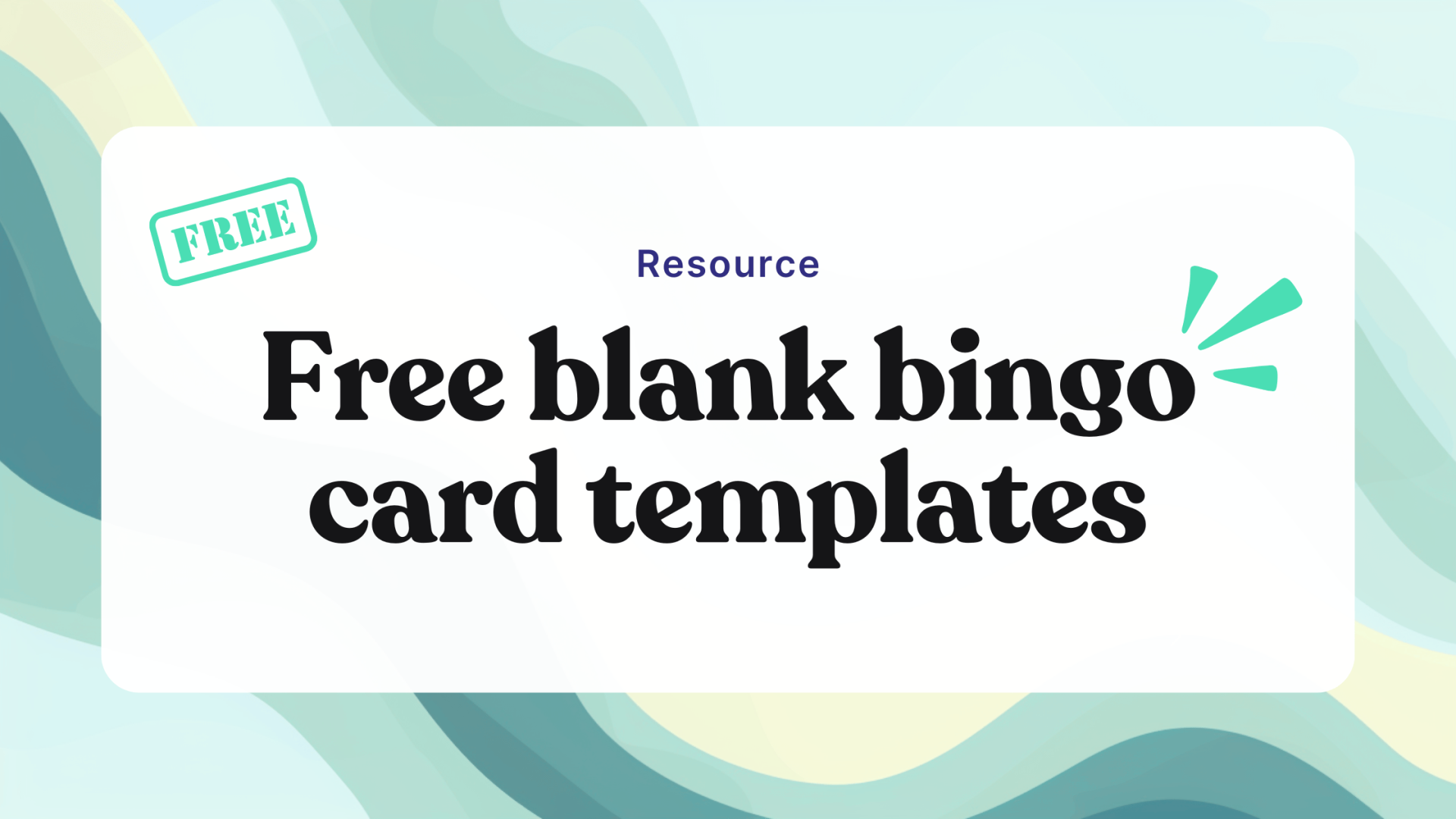 50+ Free Printable Blank Bingo Card Templates - Bingo Card Creator