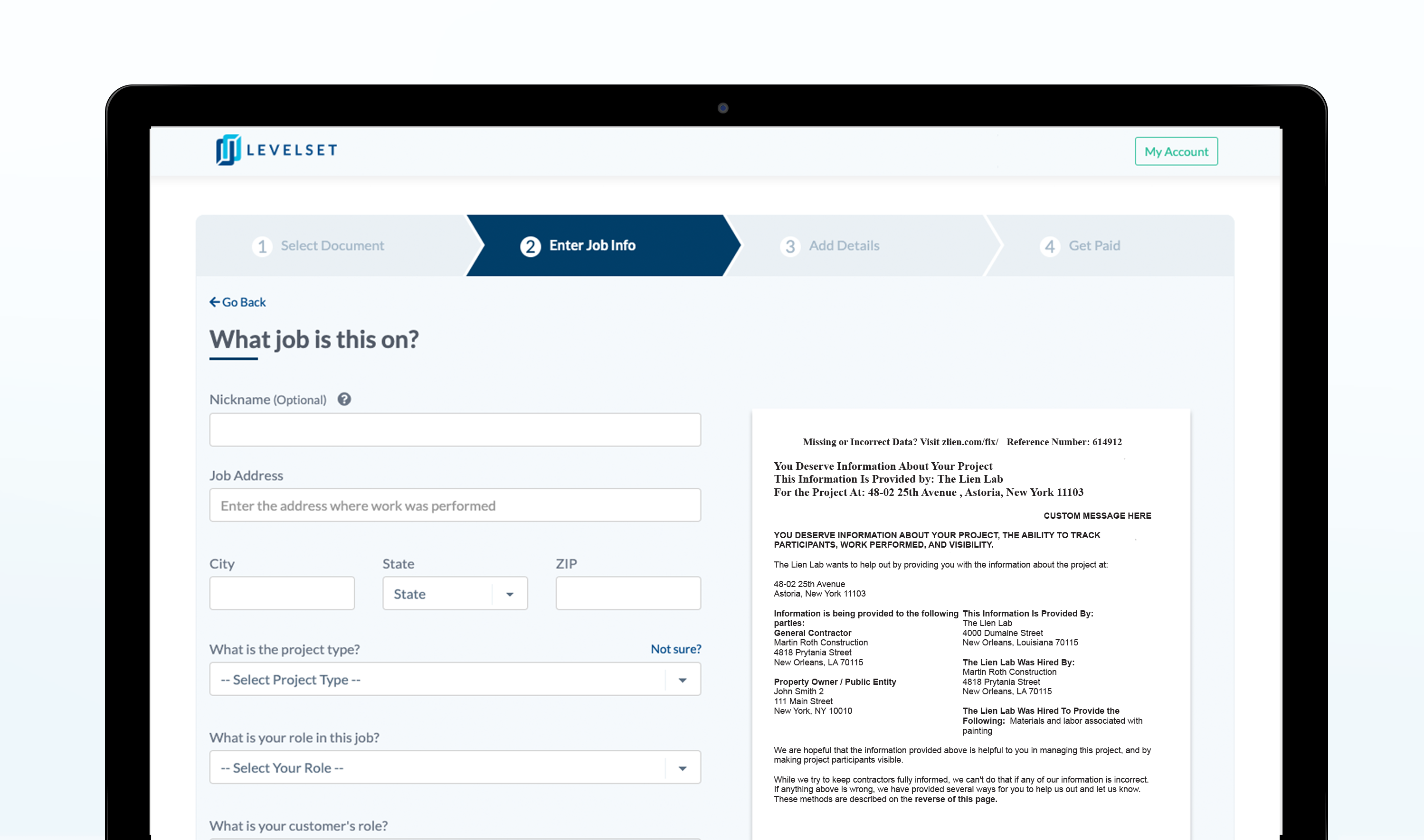 Levelset | File Any Document in Minutes