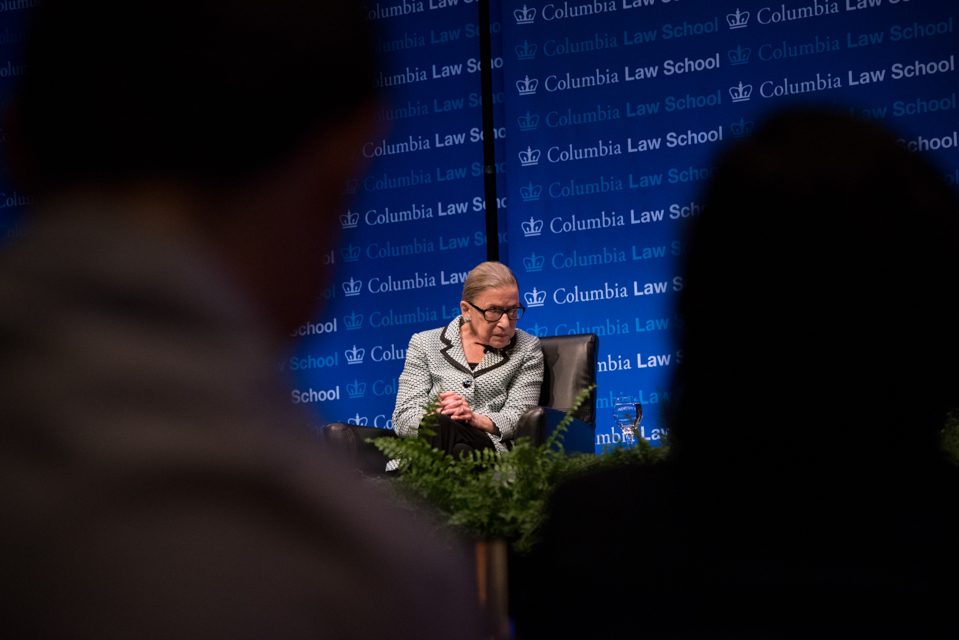 Justice Ruth Bader Ginsburg returned to Columbia and gave advice to aspiring law students