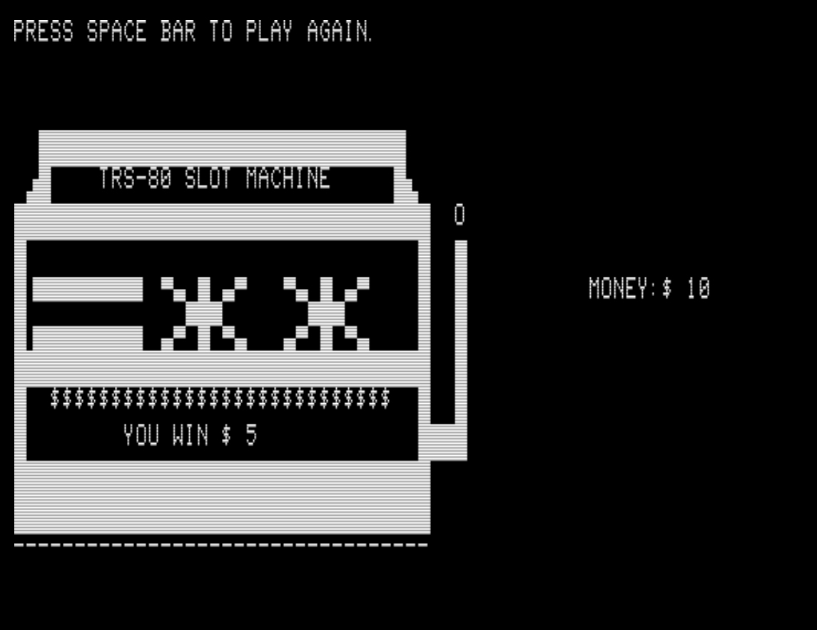 TRS-80 Slot Machine