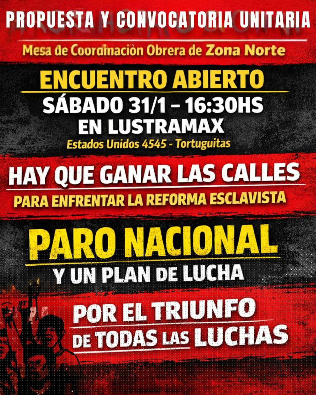 Encuentro obrero en Lustramax contra la Reforma laboral - Indymedia Argentina Centro de Medios Independientes (( i ))