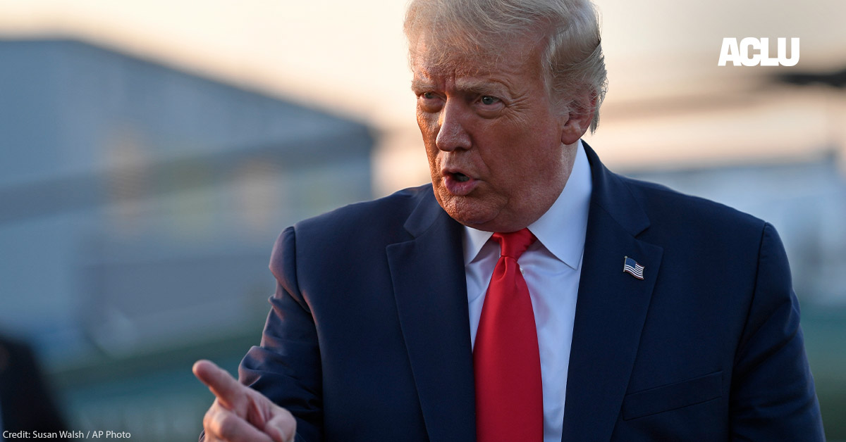 Not Just a Bad President, Trump is a “Holmesian Bad Man.” Act Accordingly. | ACLU