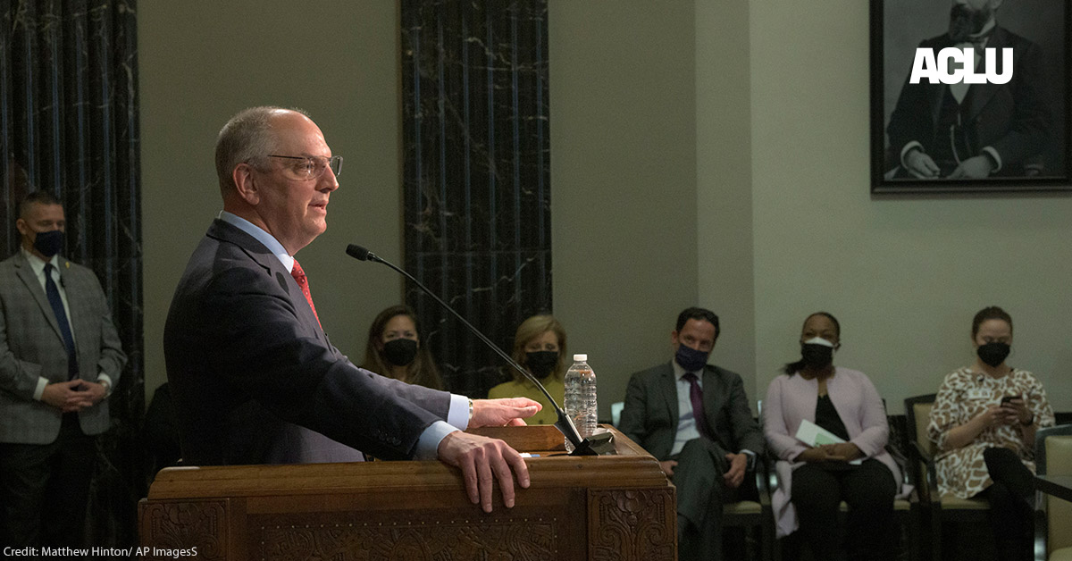 The Governor of Louisiana Must Veto the Proposed Redistricting Maps | American Civil Liberties Union