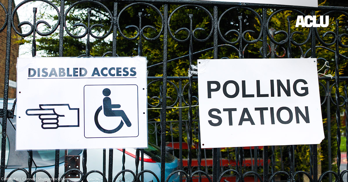 Voting With a Disability: Breaking Down Barriers to the Ballot | American Civil Liberties Union