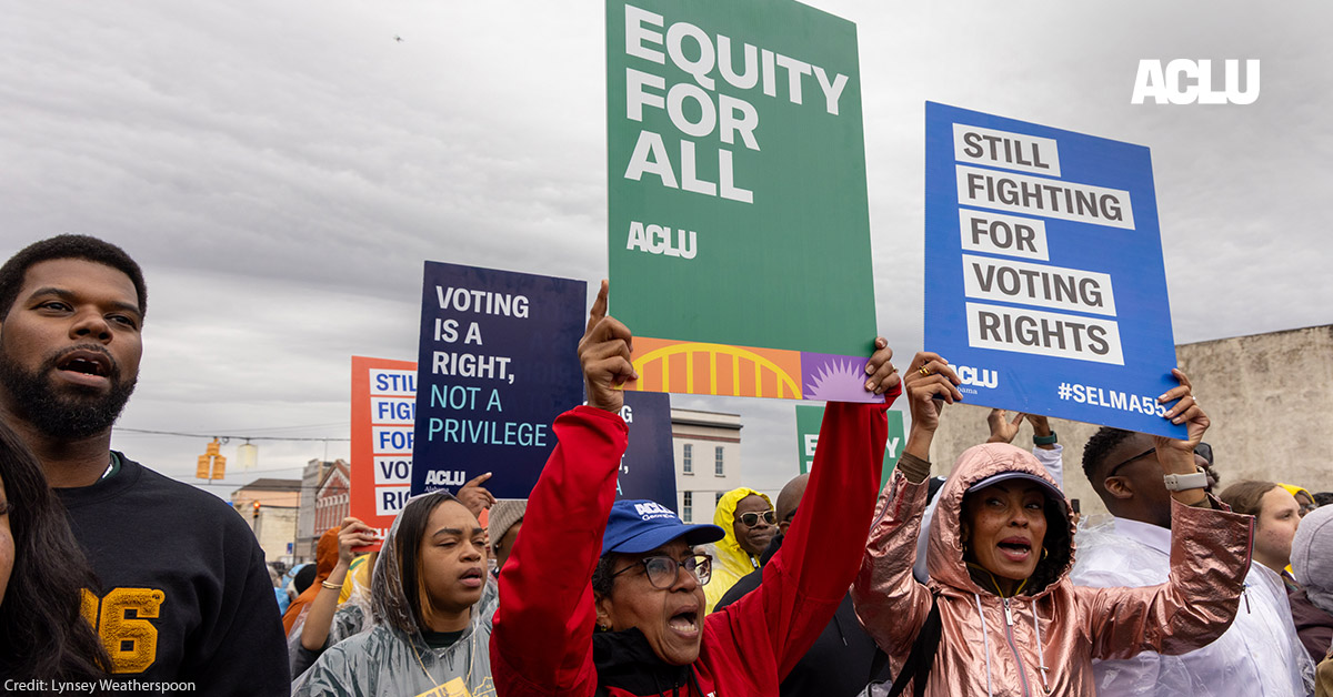 Anniversary of ‘Bloody Sunday’ Marks Continued Fight for Voting Rights | American Civil Liberties Union