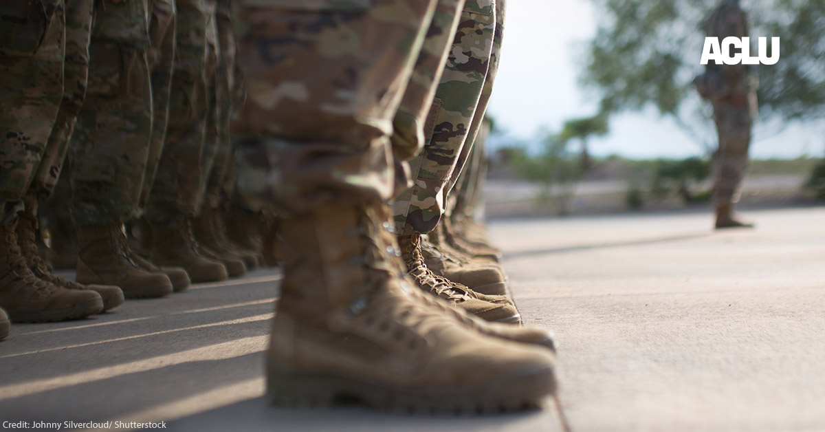 Veterans Demand Congress Pull Troops from American Cities | American Civil Liberties Union
