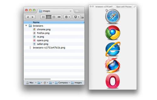 CSS Image Sprite with Compass