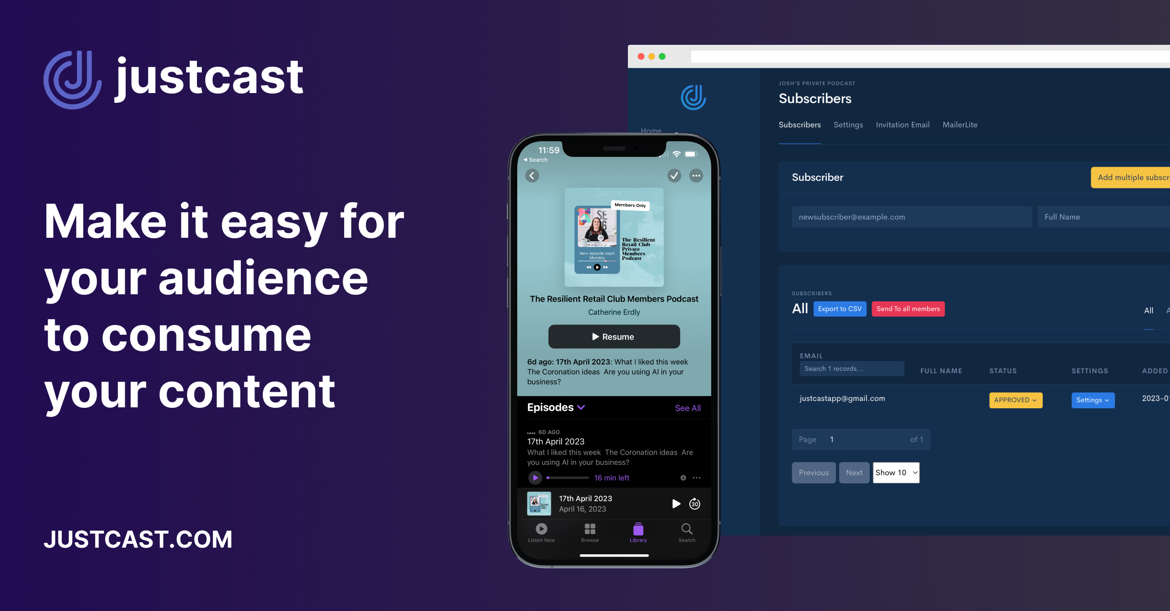 JustCast - Unlock the Power of Audio