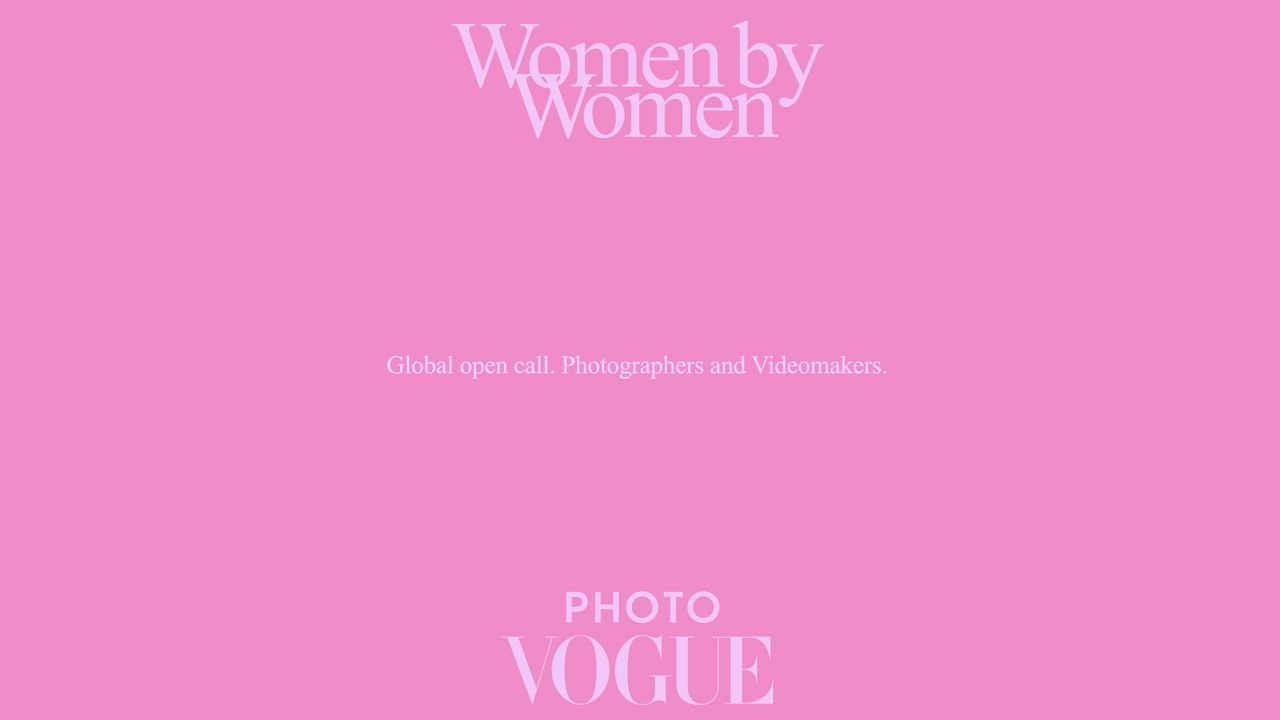 Women by Women: A Global Open Call by PhotoVogue | Vogue
