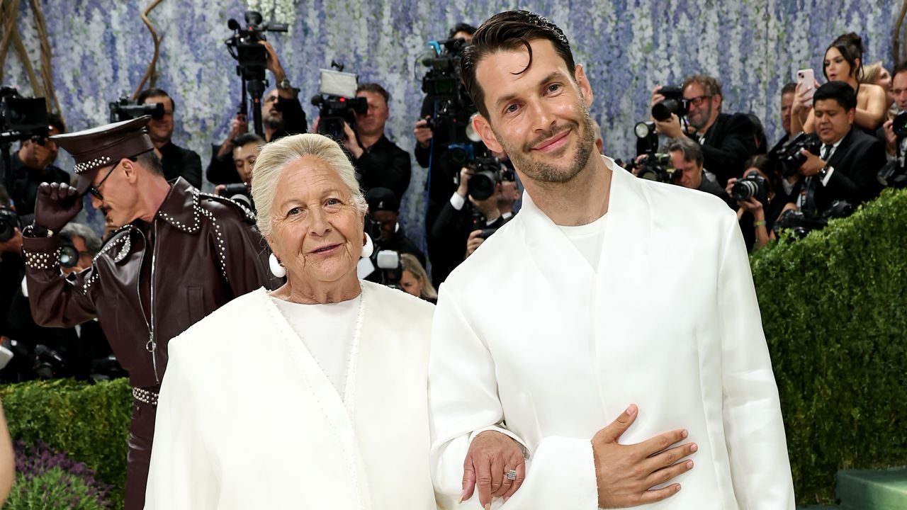 Simon Porte Jacquemus Twins With His Grandmother at the 2026 Met Gala | Vogue