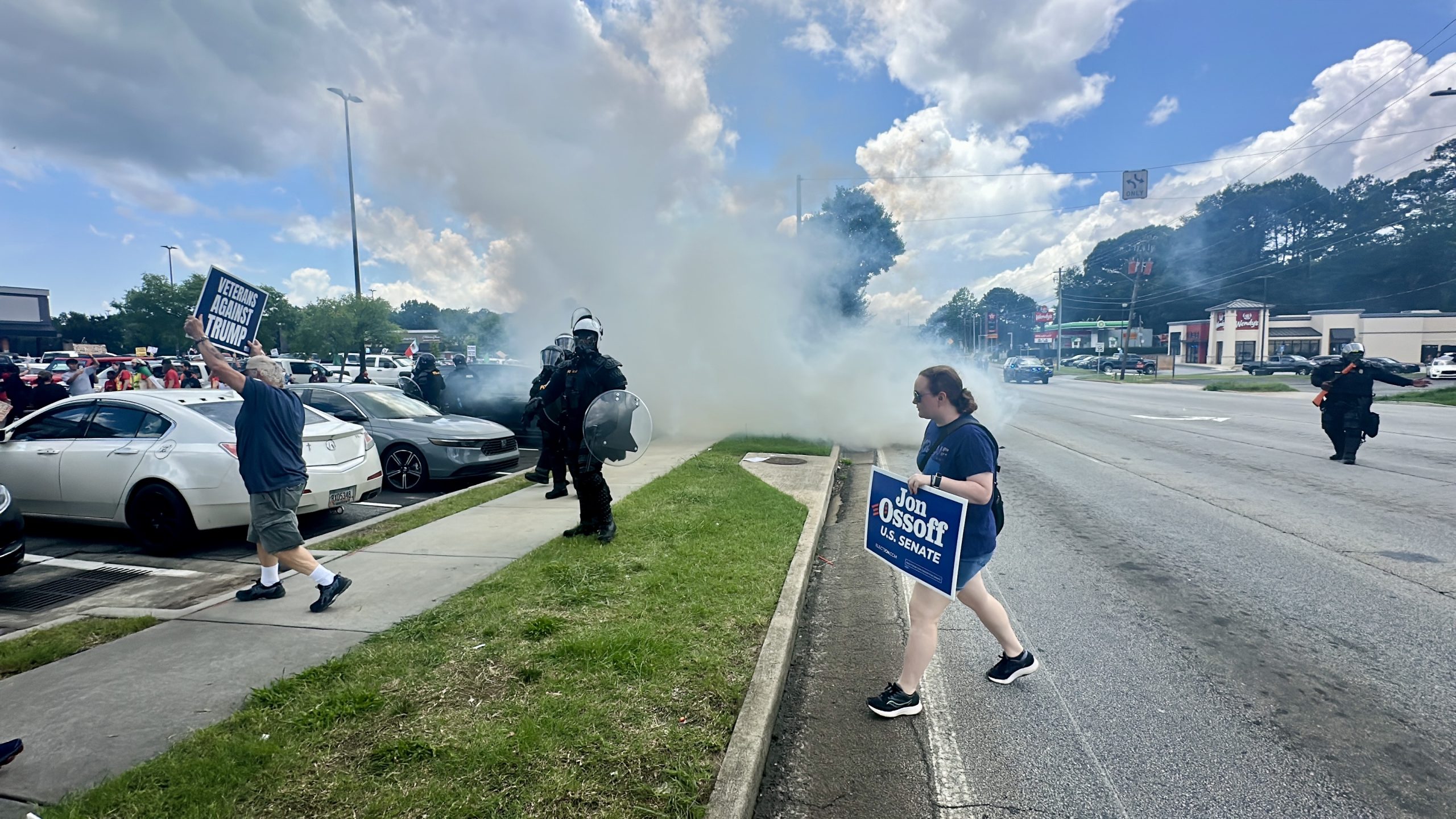 First time protestors in Atlanta get taste of activism, tear gas