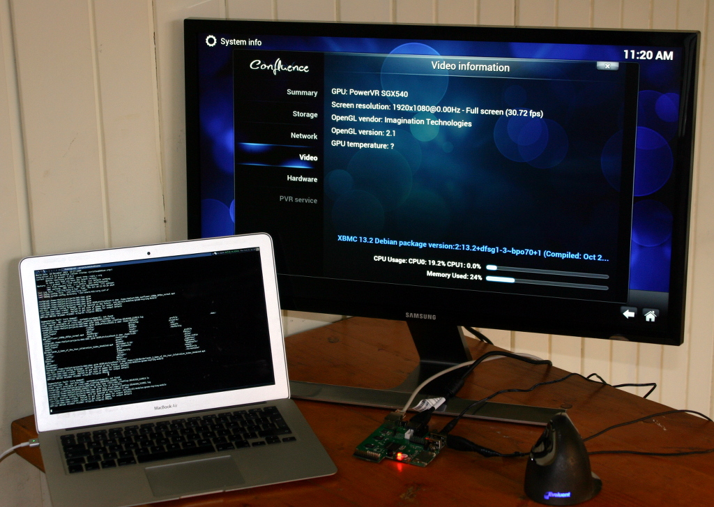 XBMC (from Debian) running on MIPS CI20 dev board | Obsessed with reality