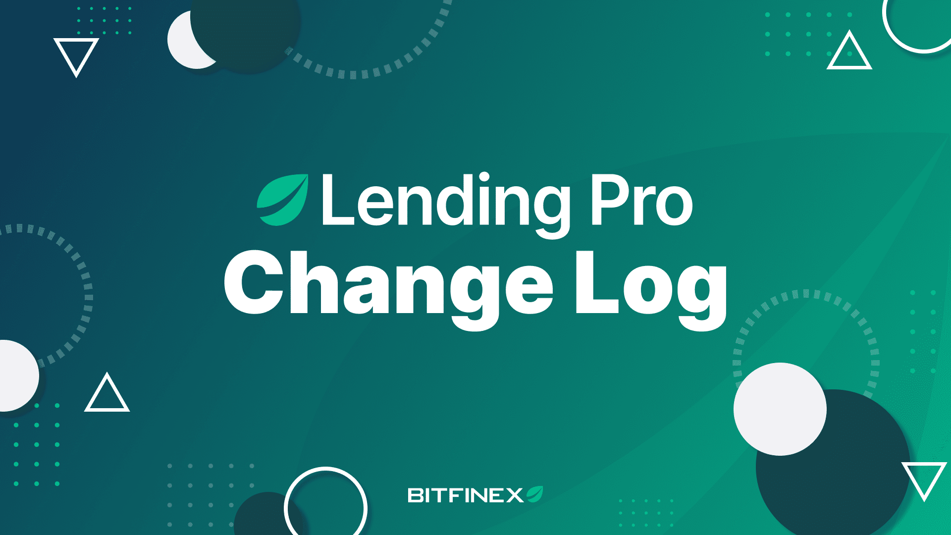 Lending Pro Change Log — January 2023 - Bitfinex blog