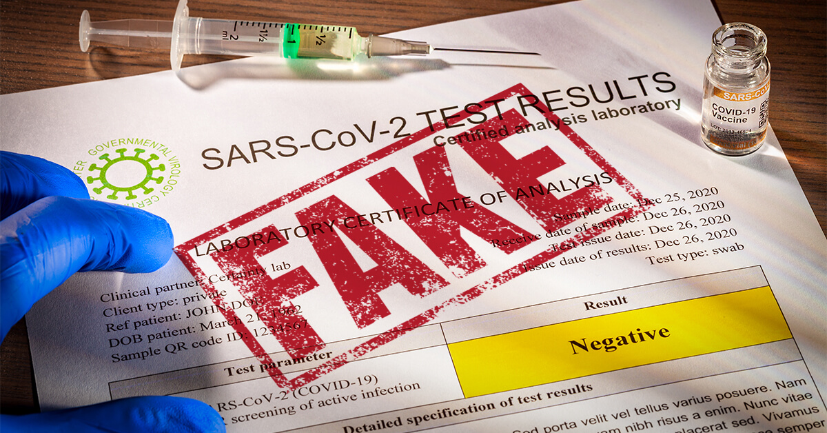 Amid vaccine mandates, fake vaccine certificates become a full blown industry - Check Point Blog