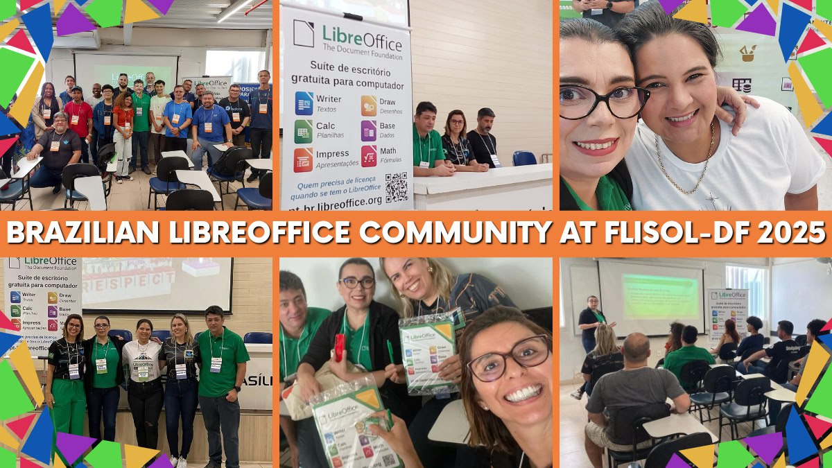 Brazilian LibreOffice Community shines at FLISOL Brasilia 2025 - TDF Community Blog