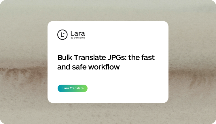 How to bulk translate JPGs - Blog | Lara Translate