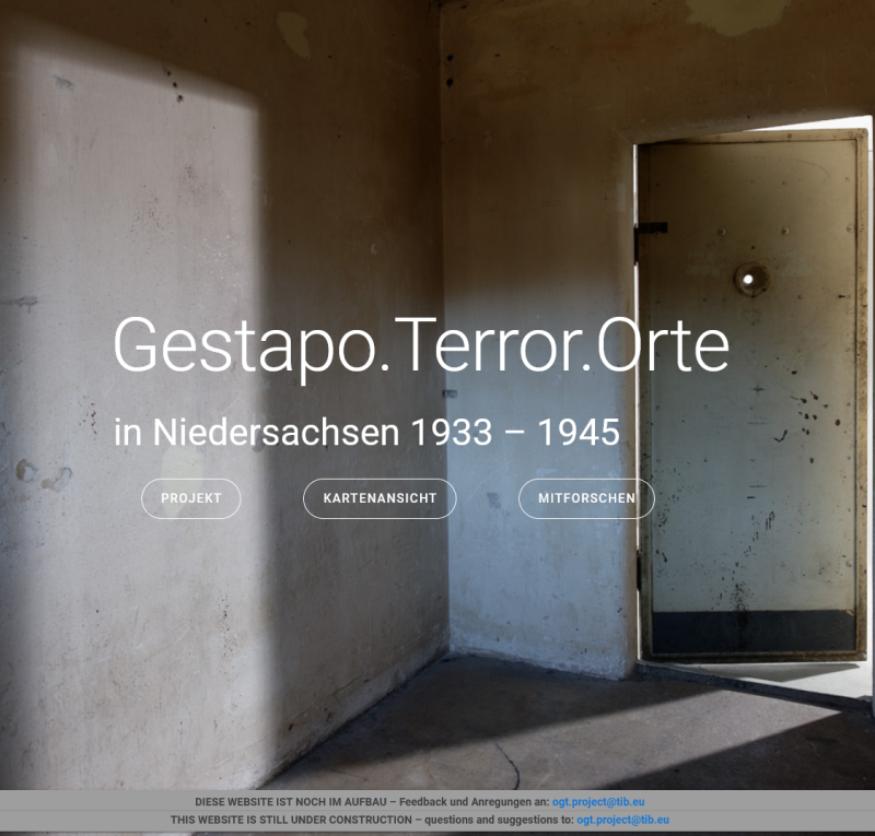 Gestapo.Terror.Orte in Niedersachsen 1933–1945 - TIB-Blog