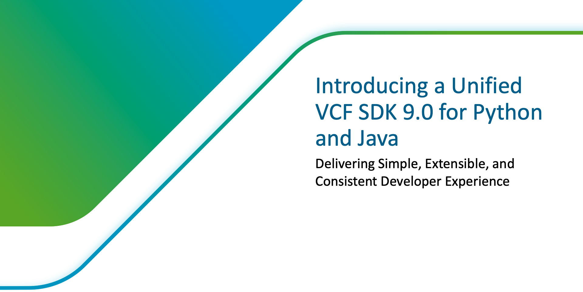 Introducing a Unified VCF SDK 9.0 for Python and Java - VMware Cloud Foundation (VCF) Blog