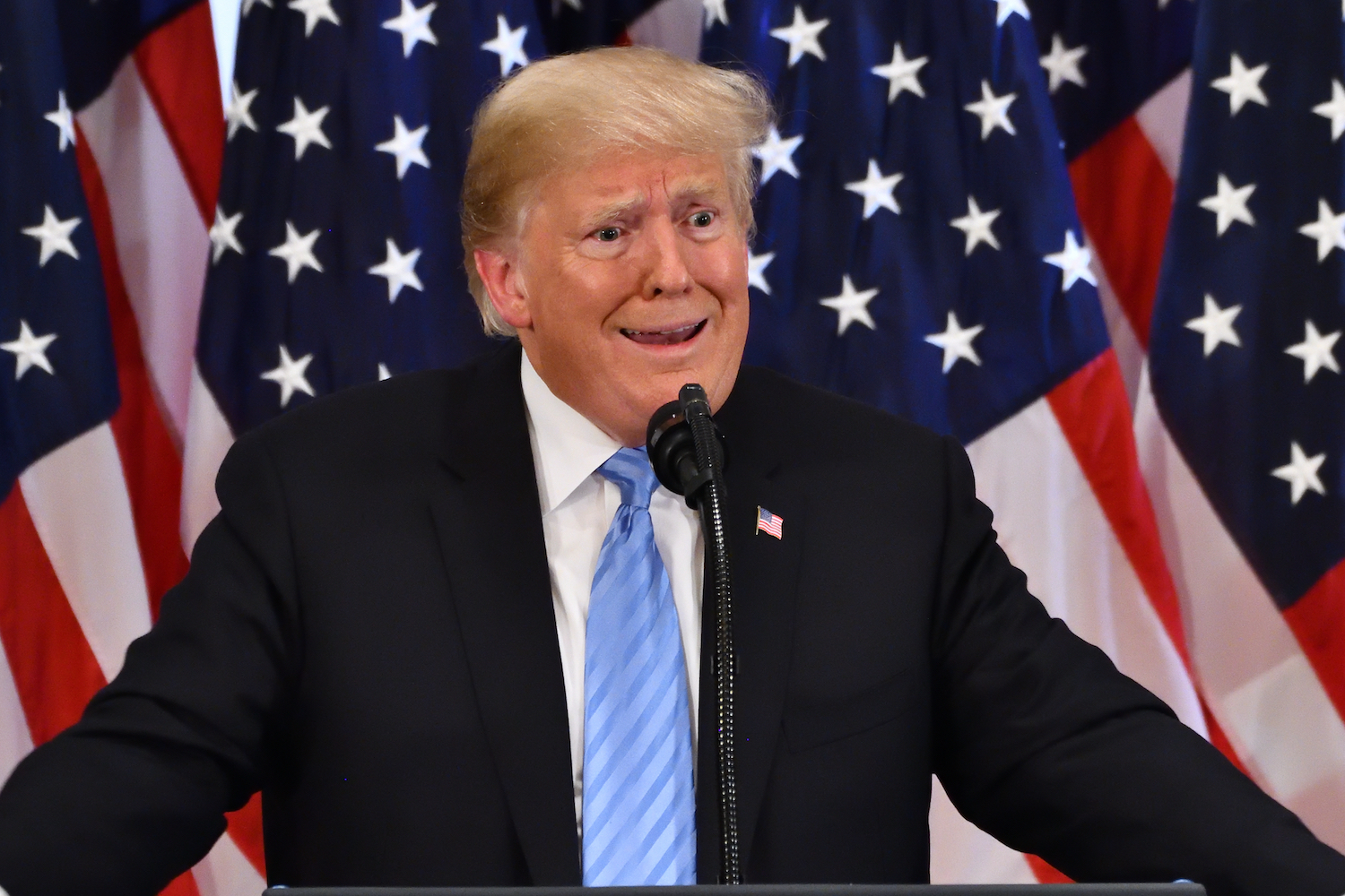 Trump just got weirder: watch him compliment "butt-sniffer"
