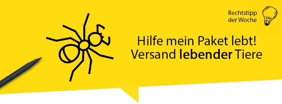 Versand von lebenden Tieren