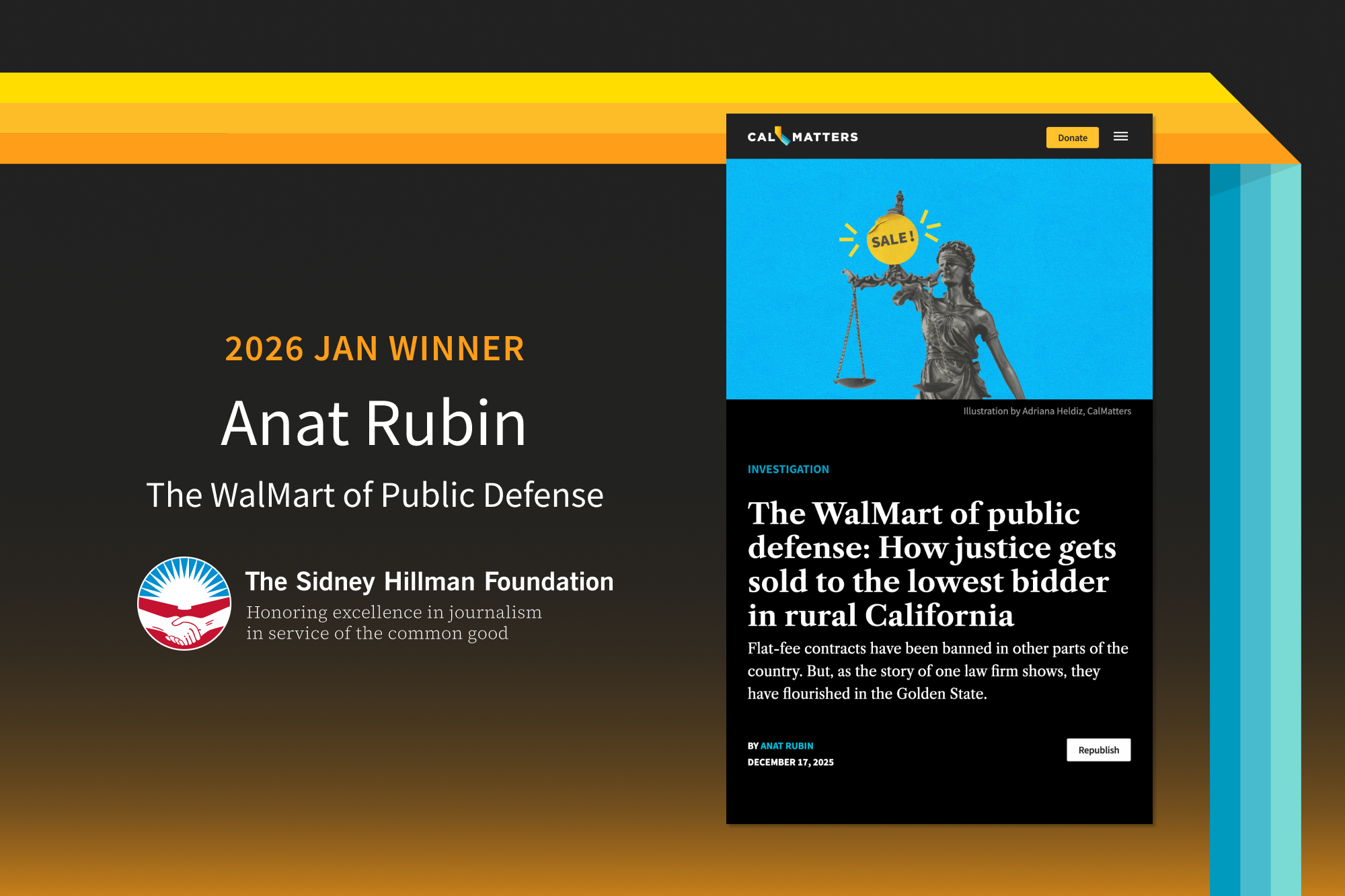 CalMatters’ Anat Rubin wins Sidney Award