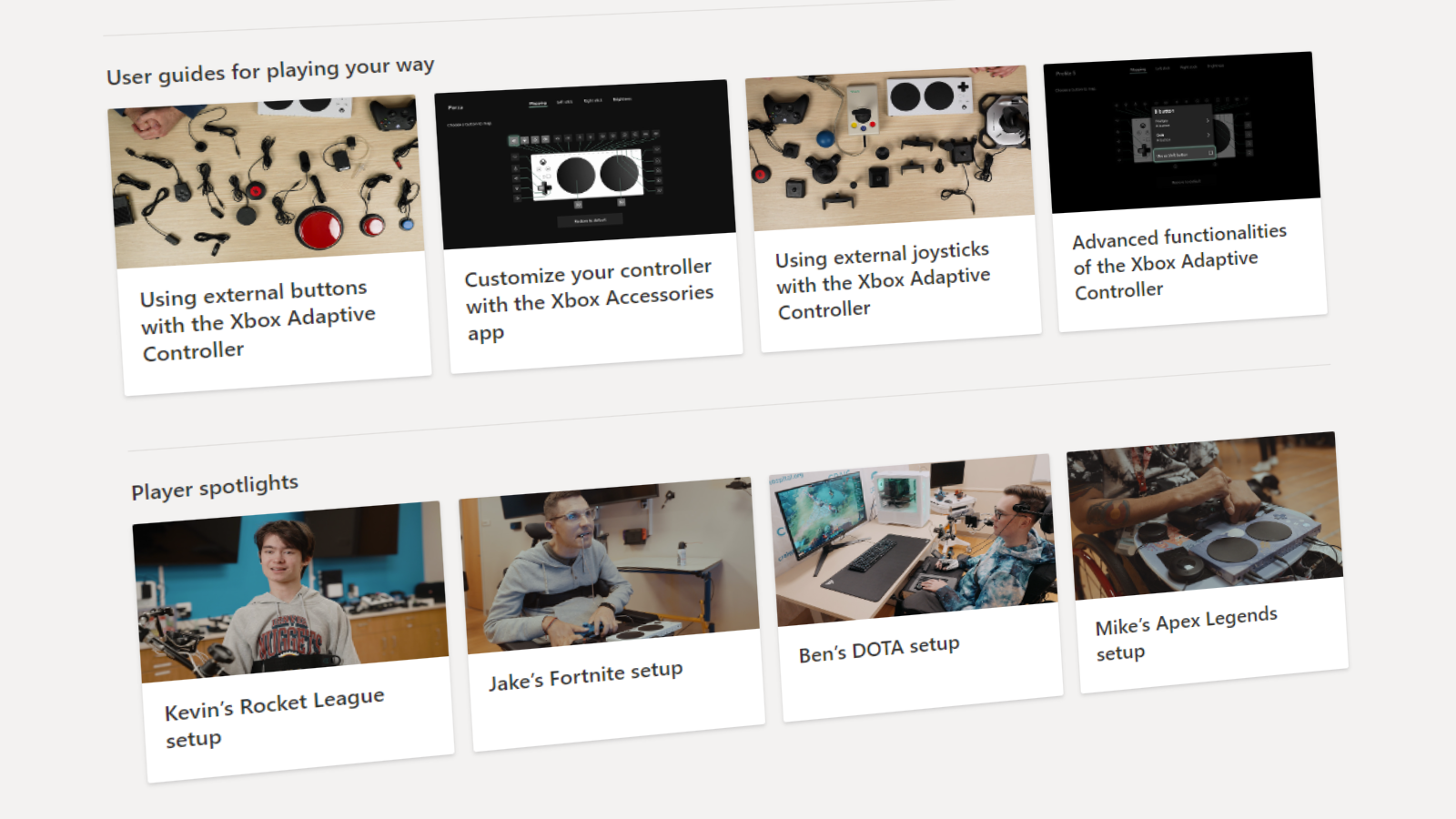 Xbox Adaptive Controller guides expand with player spotlights - Can I Play That?