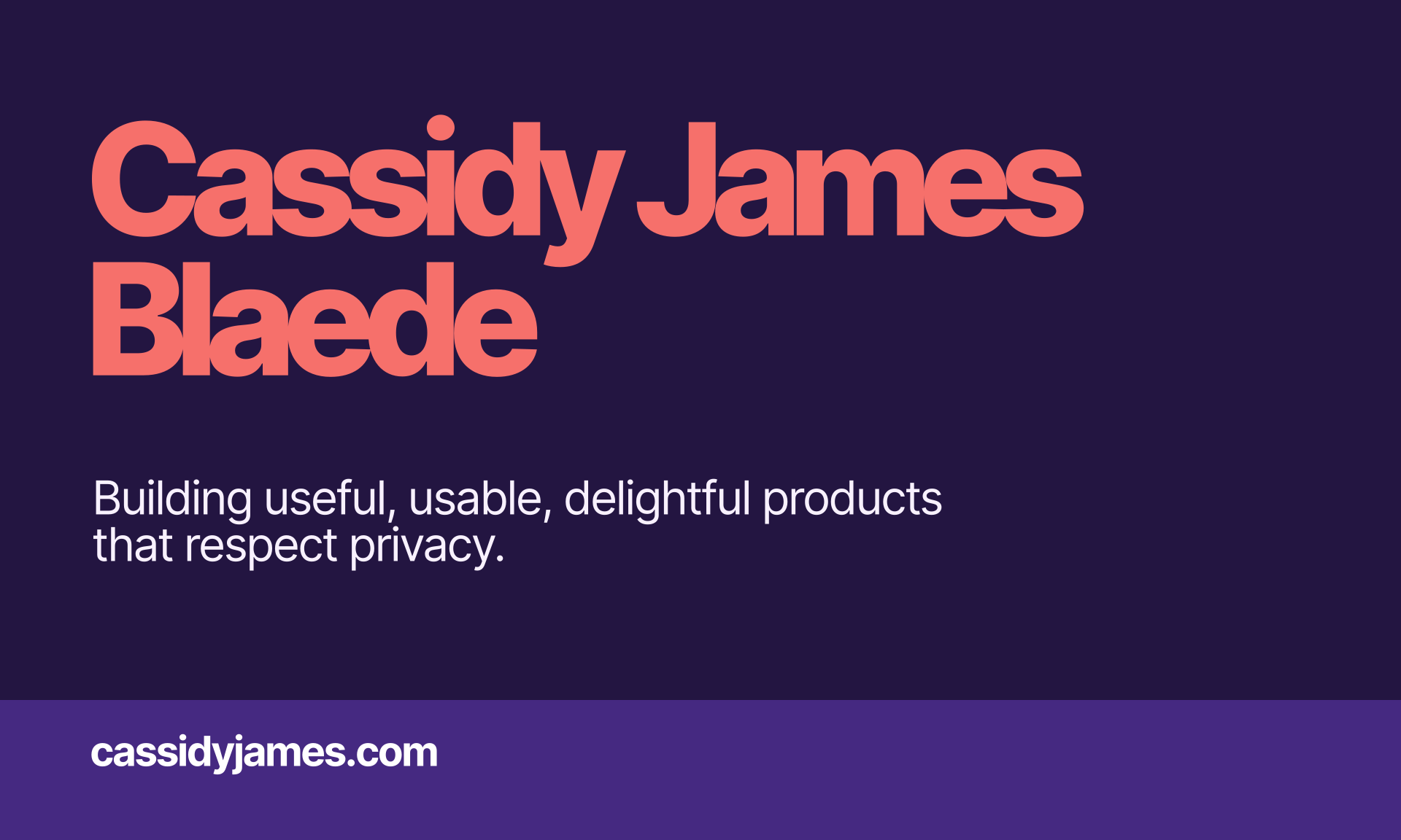 Cassidy’s Blog ⋅ Cassidy James Blaede