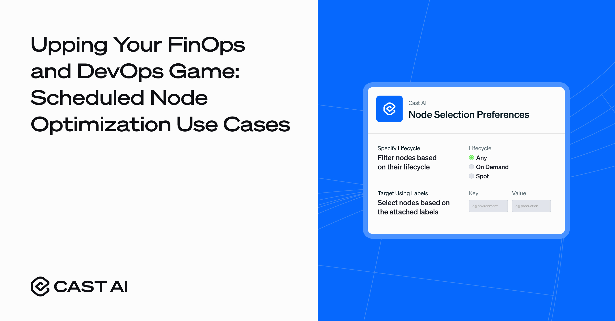 Scheduled Node Optimization for FinOps & DevOps - Cast AI