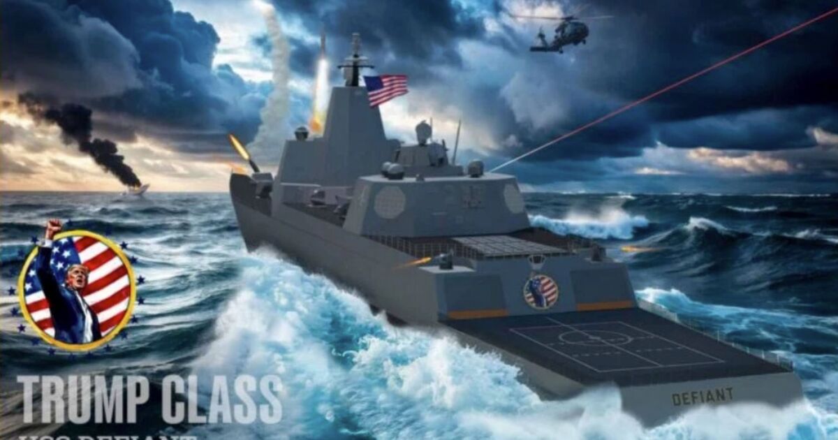 Trump unveils 'Golden Fleet' of most powerful Navy battleships ever - US News - News - Daily Express US