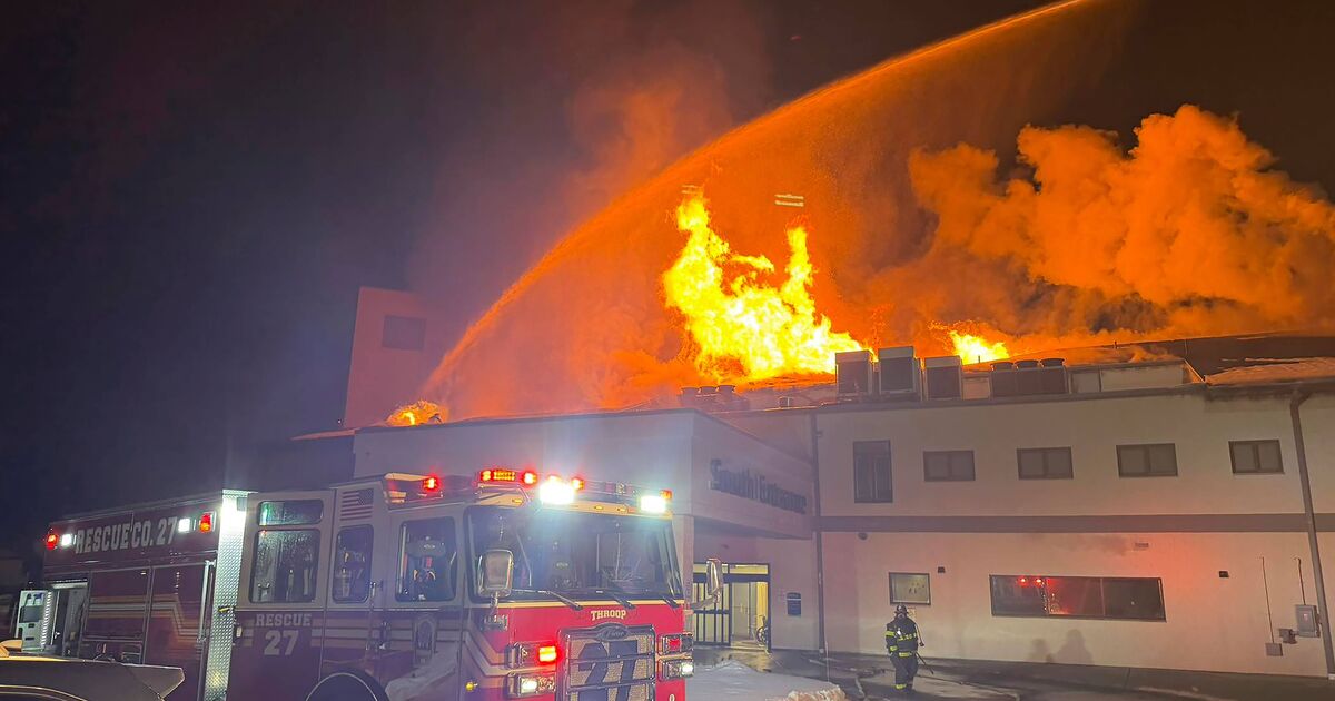 Terrified patients evacuated as flames rip through hospital in PA - US News - News - Daily Express US