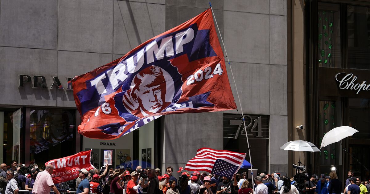 Inside the day of mayhem as angry MAGA loyalists turn out to hear guilty Trump - Politics - News - Daily Express US