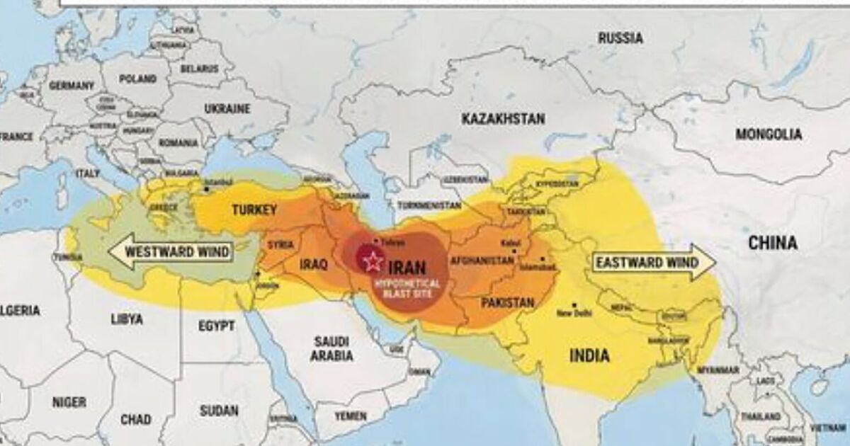Horrifying nuke map shows Iran radiation spread as Trump issues threats - Politics - News - Daily Express US