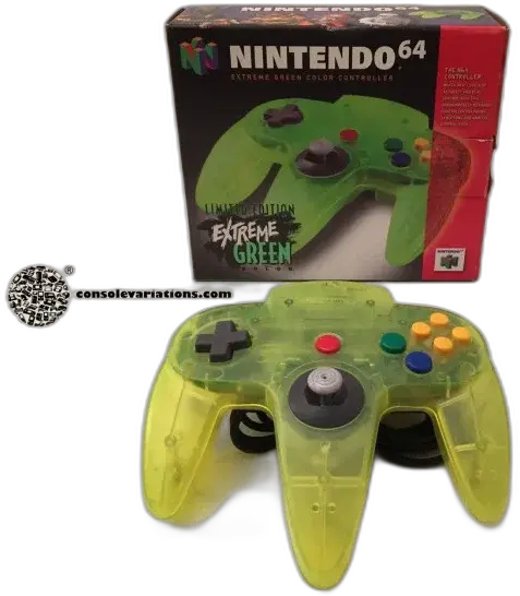 Nintendo 64 Extreme Green Controller - Consolevariations
