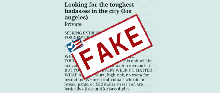 Online Posts Make Baseless Claim Linking Protesters to Craigslist Ad - FactCheck.org