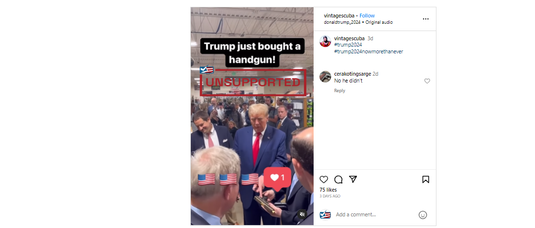 Post Makes Unsupported Claim Trump Purchased a Handgun - FactCheck.org