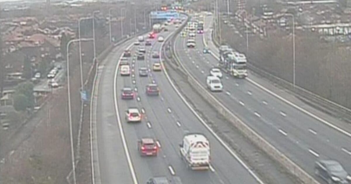 Chaos on major UK motorway as car bursts into flames | UK | News | Express.co.uk