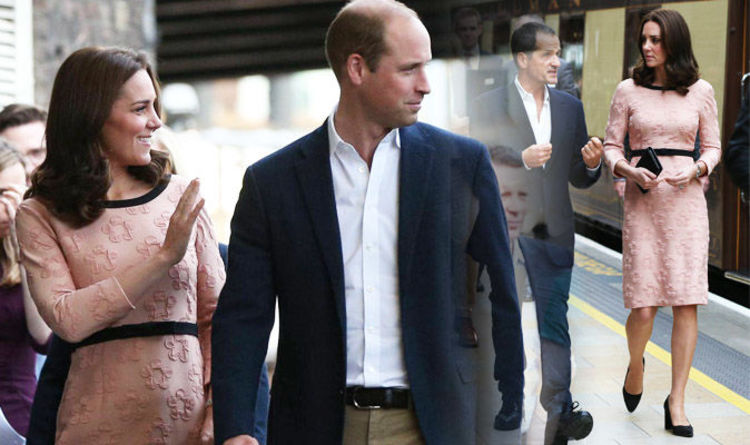 Kate Middleton displays blossoming baby bump in BABY pink dress | Express.co.uk