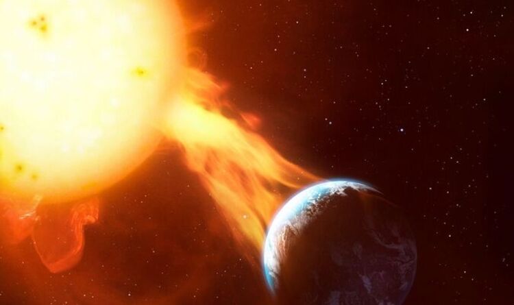 Solar storm update: Earth ‘hit hard’ by huge Sun ejection – power and radio warning issued | Science | News | Express.co.uk