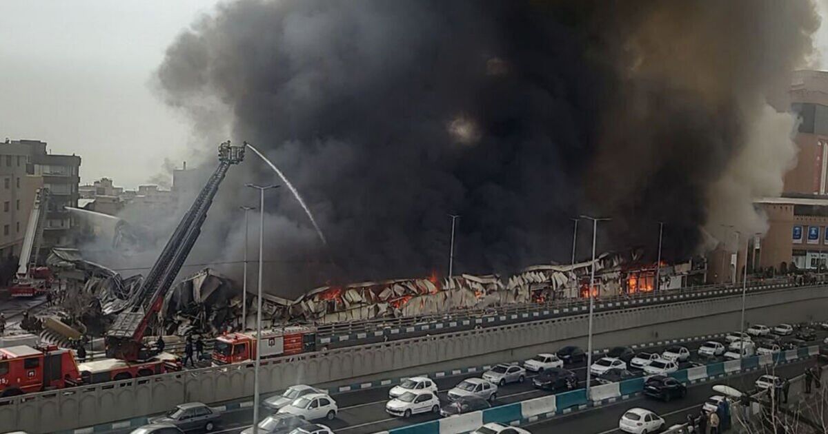 Tehran fire: Iran burns as blaze completely destroys market | World | News | Express.co.uk