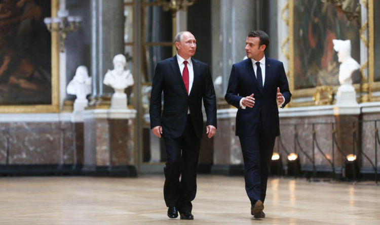 Vladimir Putin lifts lid on talks with Macron in Versailles | World | News | Express.co.uk