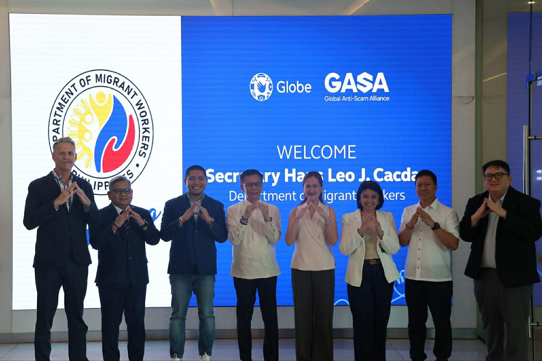 Globe GASA, DMW sign landmark anti-scam partnership for OFWs - Manila Standard